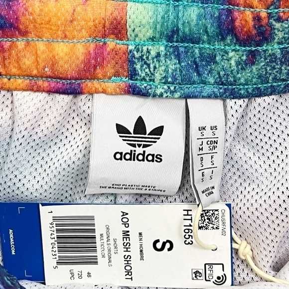 NWT Adidas Mens Allover Print Mesh Shorts - Picture 6 of 10